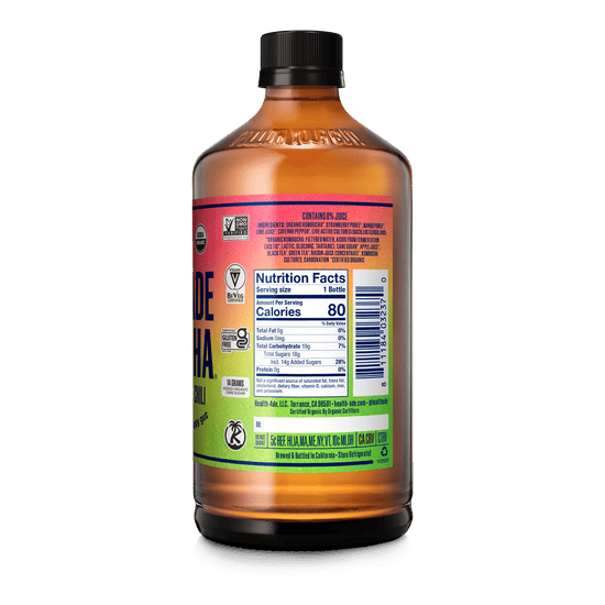 Health-Ade Kombucha in Bottles — Strawberry Mango Chili (12-pack, 16oz)