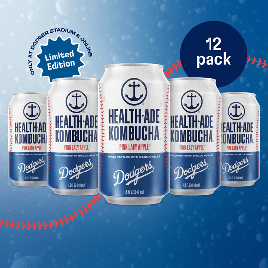 Health-Ade Kombucha in Cans — Pink Lady Apple x LA Dodgers (12-pack, 11.5oz)