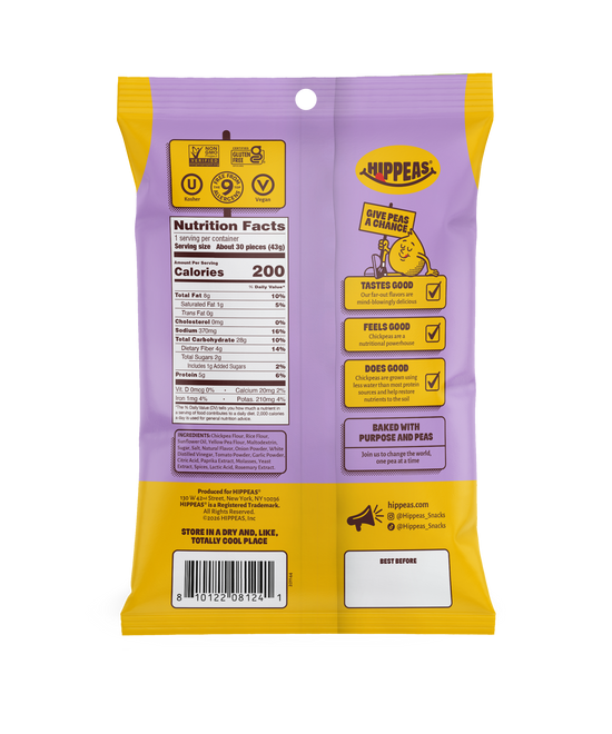 Hippeas "All Dressed Up" BBQ Chickpea Puffs 1.5oz (12ct)
