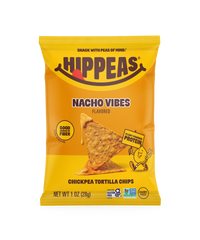 Hippeas Vegan Nacho Vibes Chickpea Tortilla Chips 1oz (21ct)