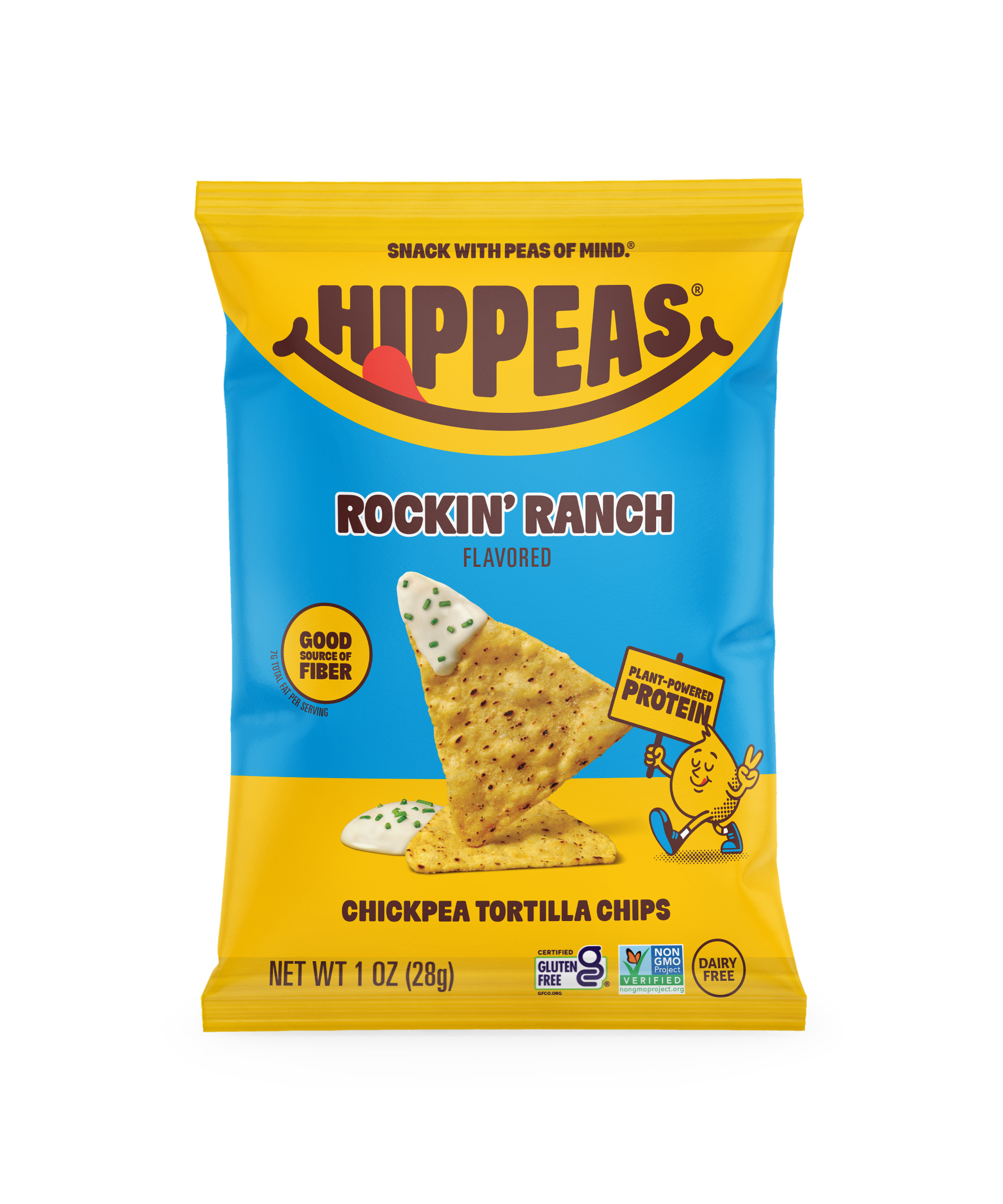 Hippeas Vegan Rockin' Ranch Chickpea Tortilla Chips 1oz (21ct)