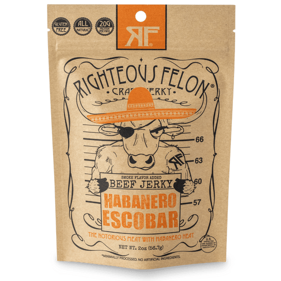 Righteous Felon Habanero Escobar Beef Jerky 2oz (8ct)