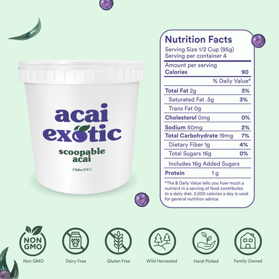 Acai Exotic Acai Scoopable - Wholesale