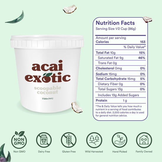Acai Exotic Coconut Scoopable - Wholesale