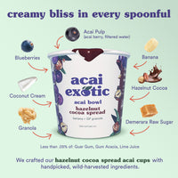 Acai Exotic Hazelnut Cocoa Crunch Acai Bowl - Wholesale