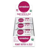 Jonesbar PB+J Peanut Butter & Jelly Organic Energy Bar 1.7oz (12ct)