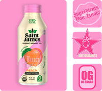 Saint James Juicy Peach Black Tea (12 Count)
