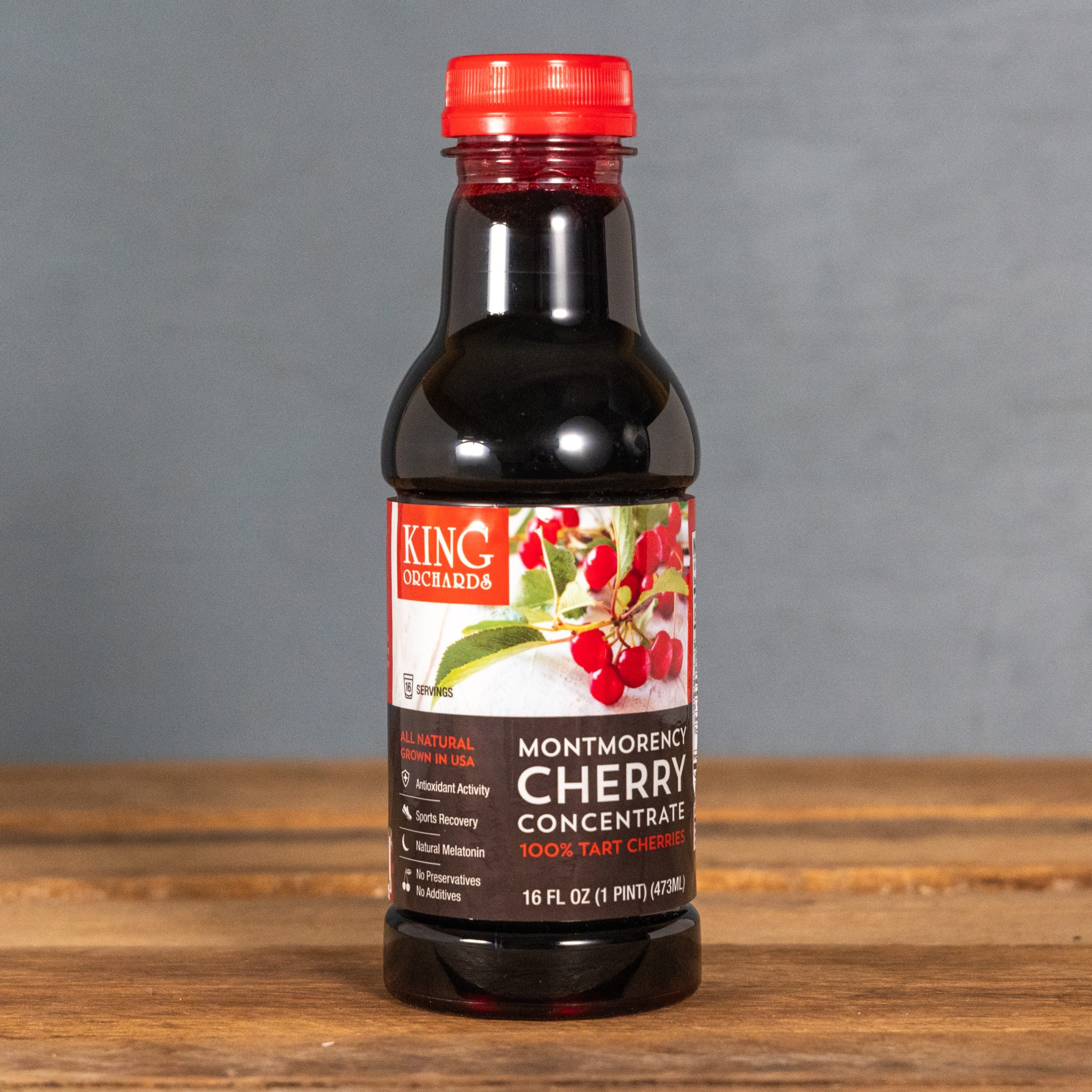 King Orchards 16 oz. Montmorency Tart Cherry Concentrate - 12 Bottles