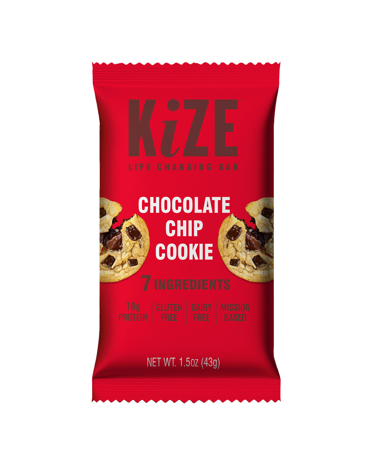 Kize Bar - Chocolate Chip Cookie (10 Pack)