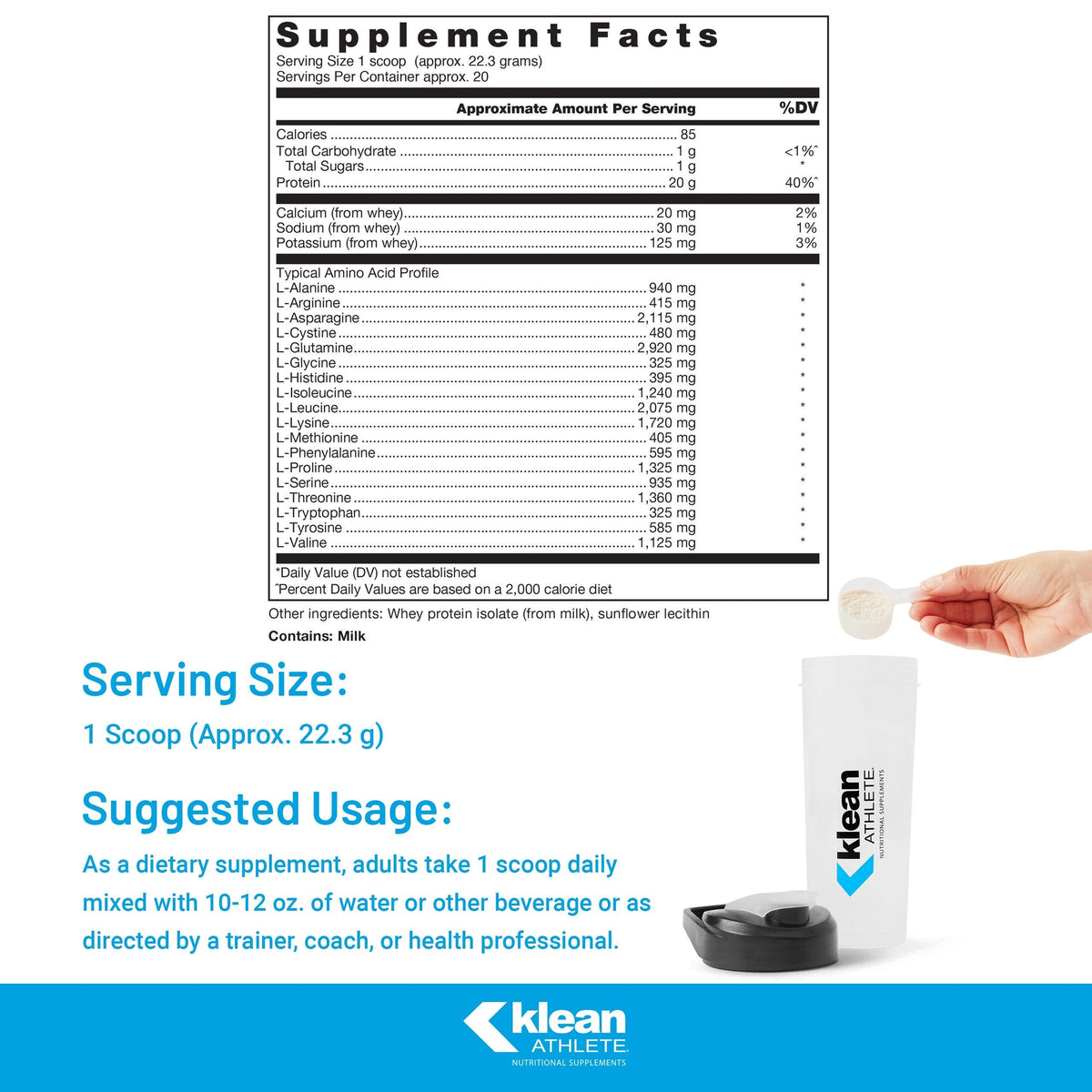Klean Isolate - Unflavored (446 g)