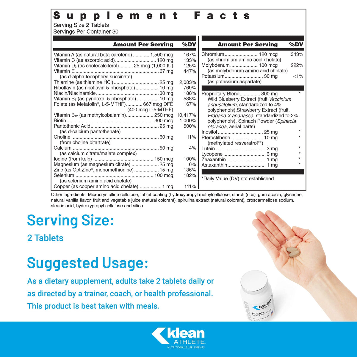Klean Multivitamin (60 Tablets)