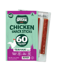 Mighty Spark Teriyaki Style Chicken Snack Sticks