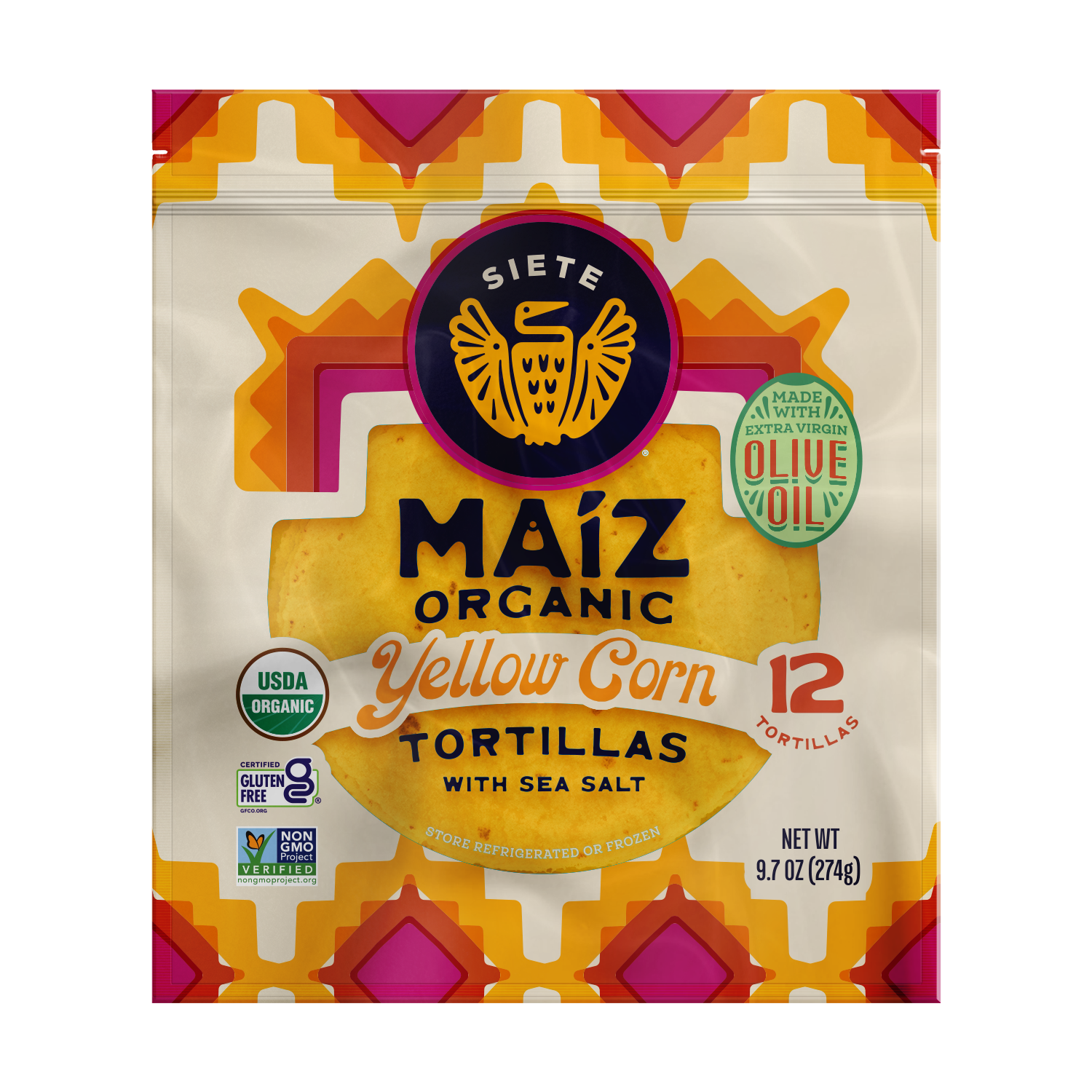 Maíz Organic Yellow Corn Tortillas - 18pk