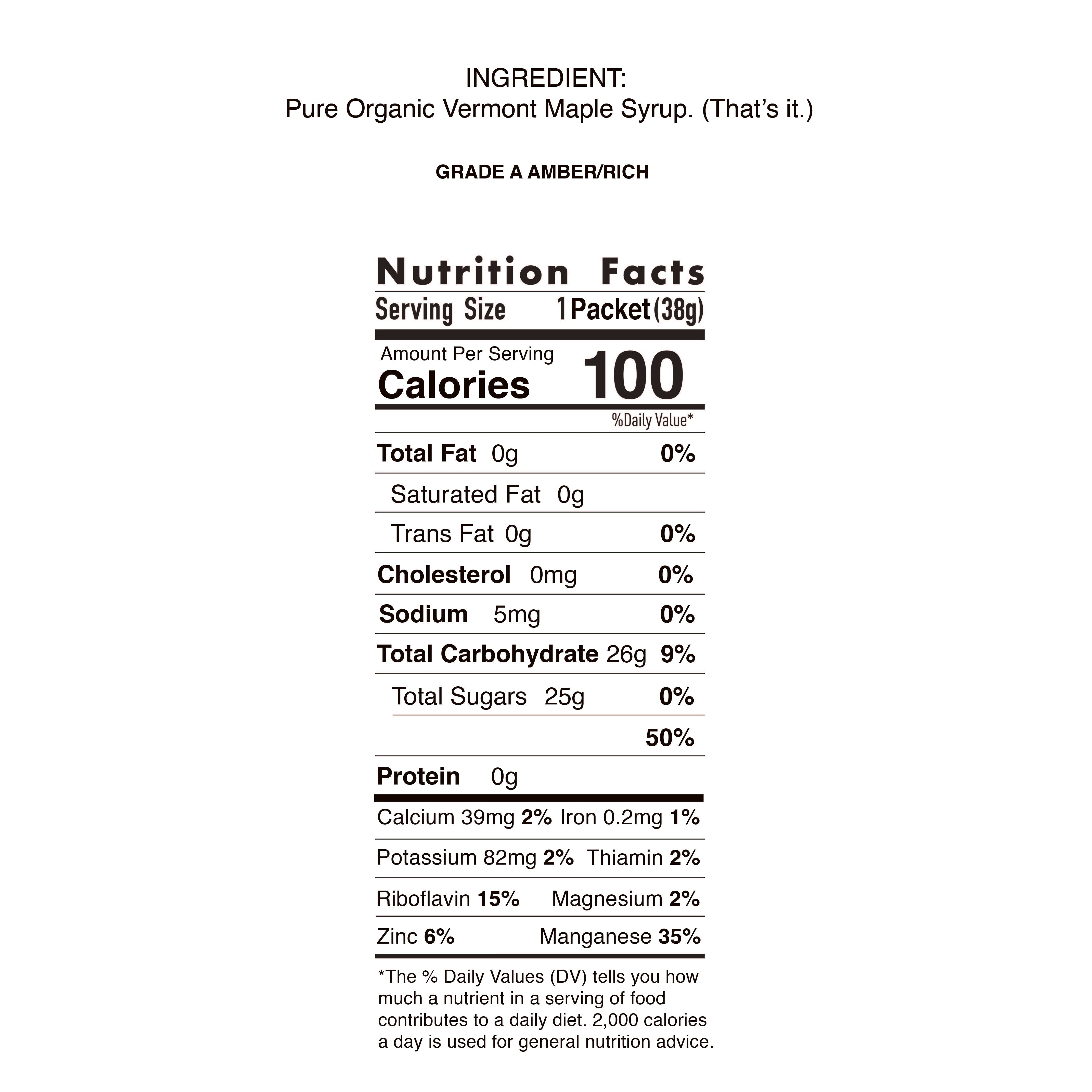 Original Maple UnTapped Energy Gels (80-400 Pack)