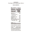 Original Maple Gel Nutrition Facts