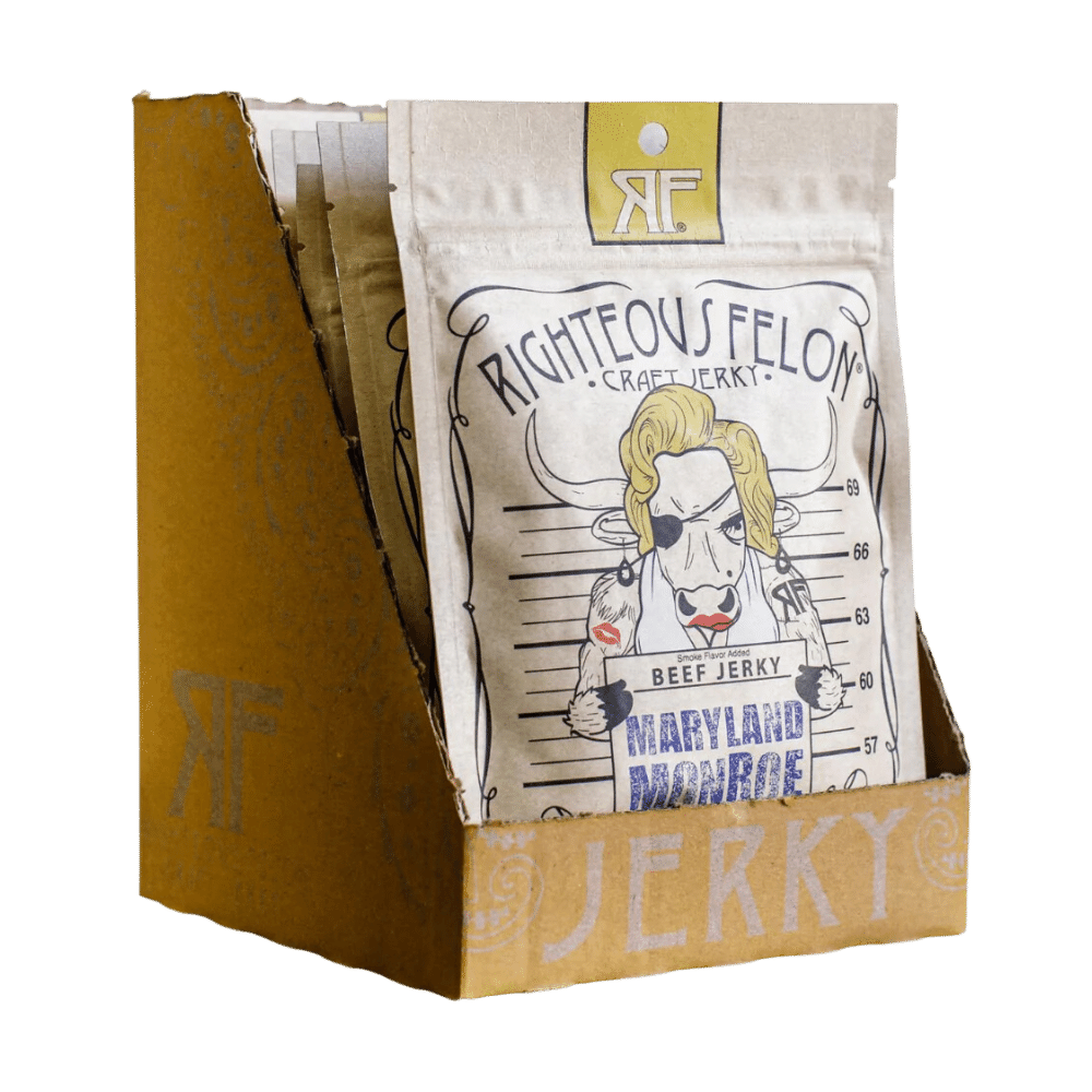 Righteous Felon Maryland Monroe Beef Jerky 2oz (8ct)