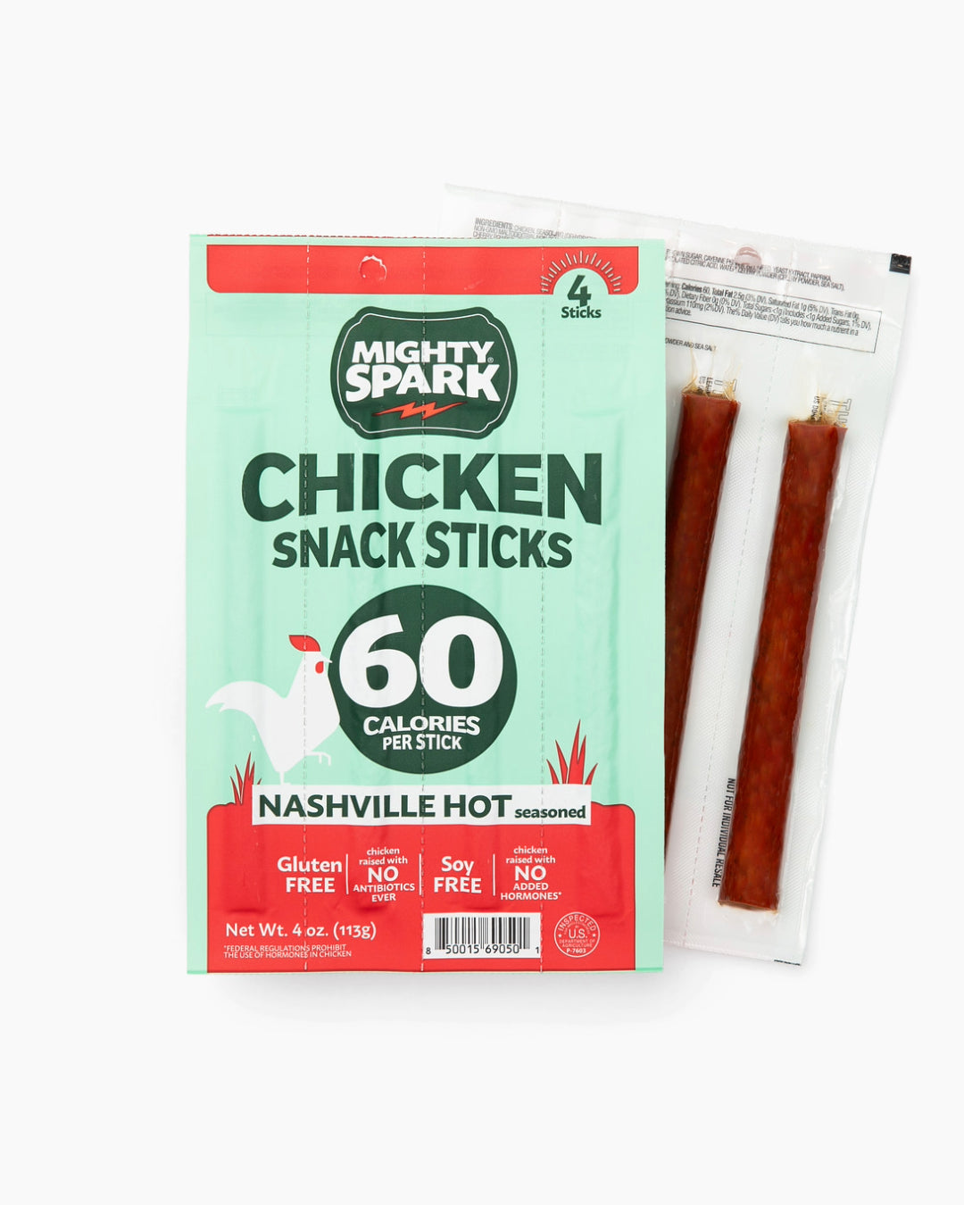 Mighty Spark Nashville Hot Chicken Snack Sticks