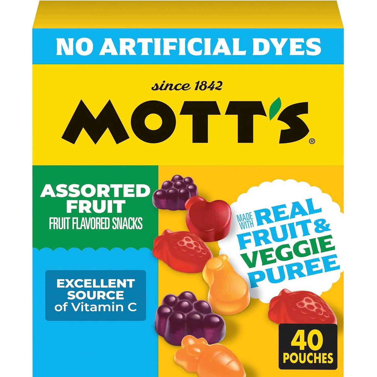 Mott's Assorted Fruit Snacks 0.8oz (40ct)