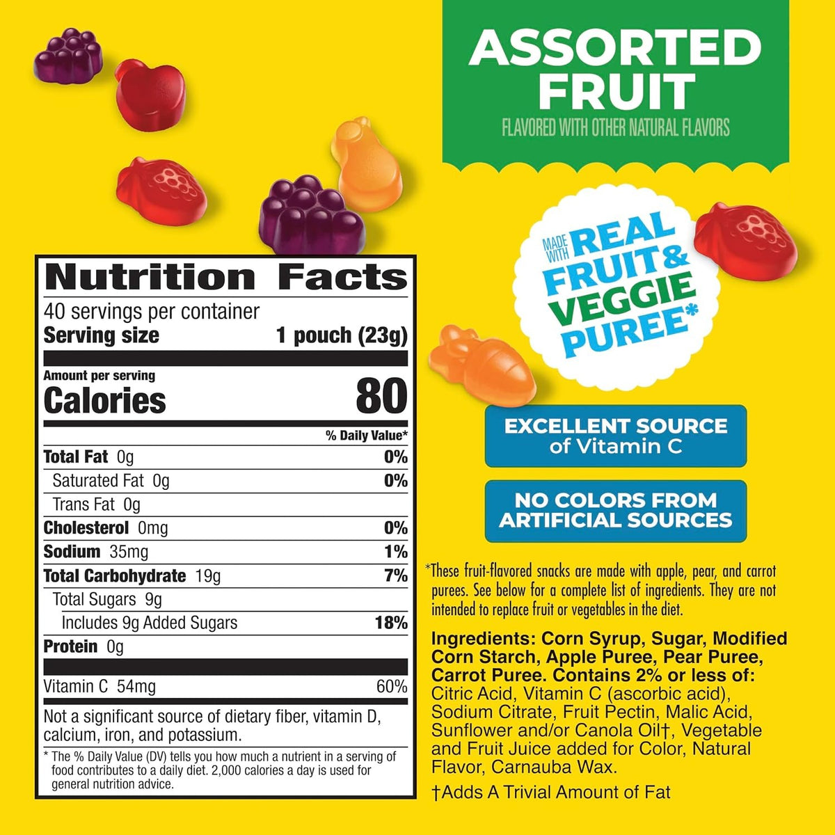 Mott's Assorted Fruit Snacks 0.8oz (40ct)