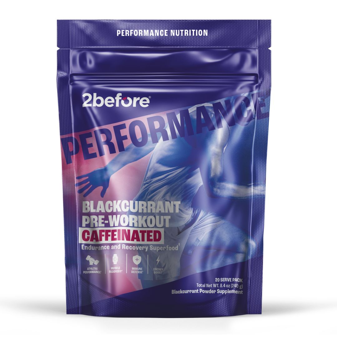 2before Blackcurrant Pre-Workout - Caffeinated - 20 Serving Pouch