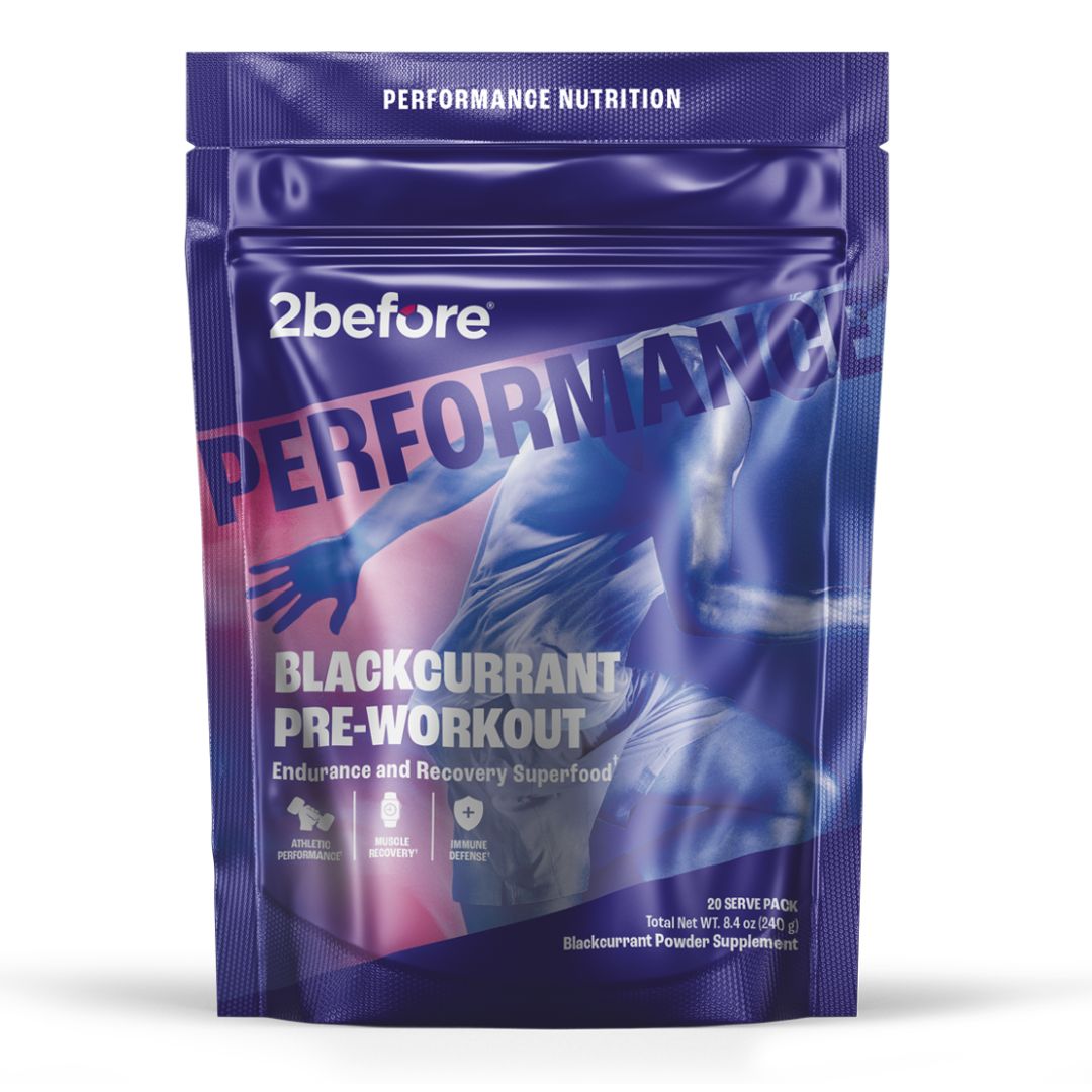 2before Blackcurrant Pre-Workout - Caffeine Free - 20 Serving Pouch