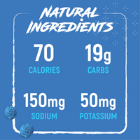 Blue Raspberry Blast Sour Energy Chews (12 bags, 24 servings) - PSC