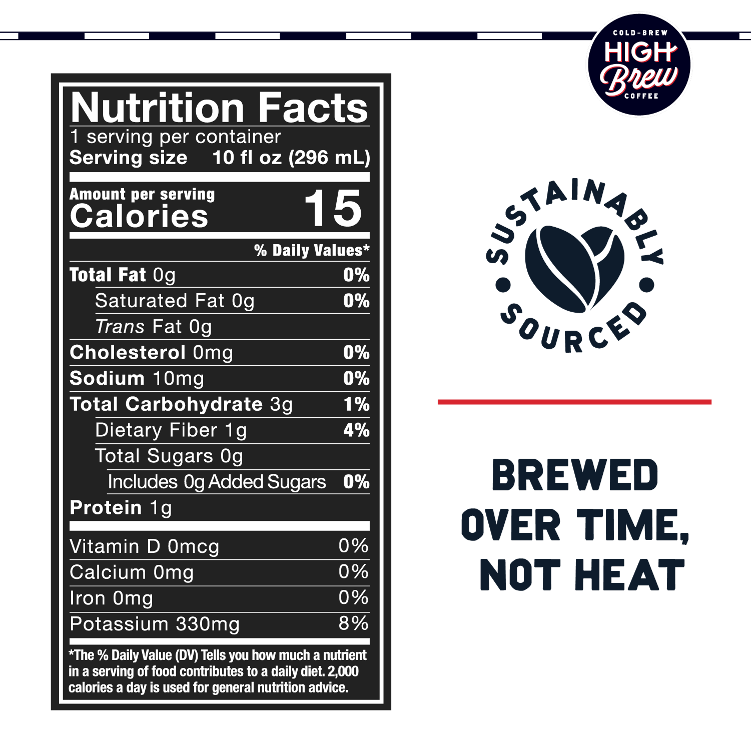 High Brew Nitro Black Cold Brew - Nutrition Facts