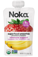 Noka Strawberry Banana Superfood Smoothie + Immune Support 12 Pack