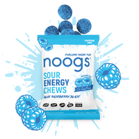 Blue Raspberry Blast Sour Energy Chews (12 bags, 24 servings) - PSC