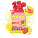 Caffeinated Strawberry Lemonade Sour Energy Chews (12 bags, 24 servings) - PSC