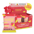 Caffeinated Strawberry Lemonade Sour Energy Chews (12 bags, 24 servings) - PSC
