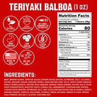 Righteous Felon Teriyaki Balboa Beef Jerky 1oz (16ct)