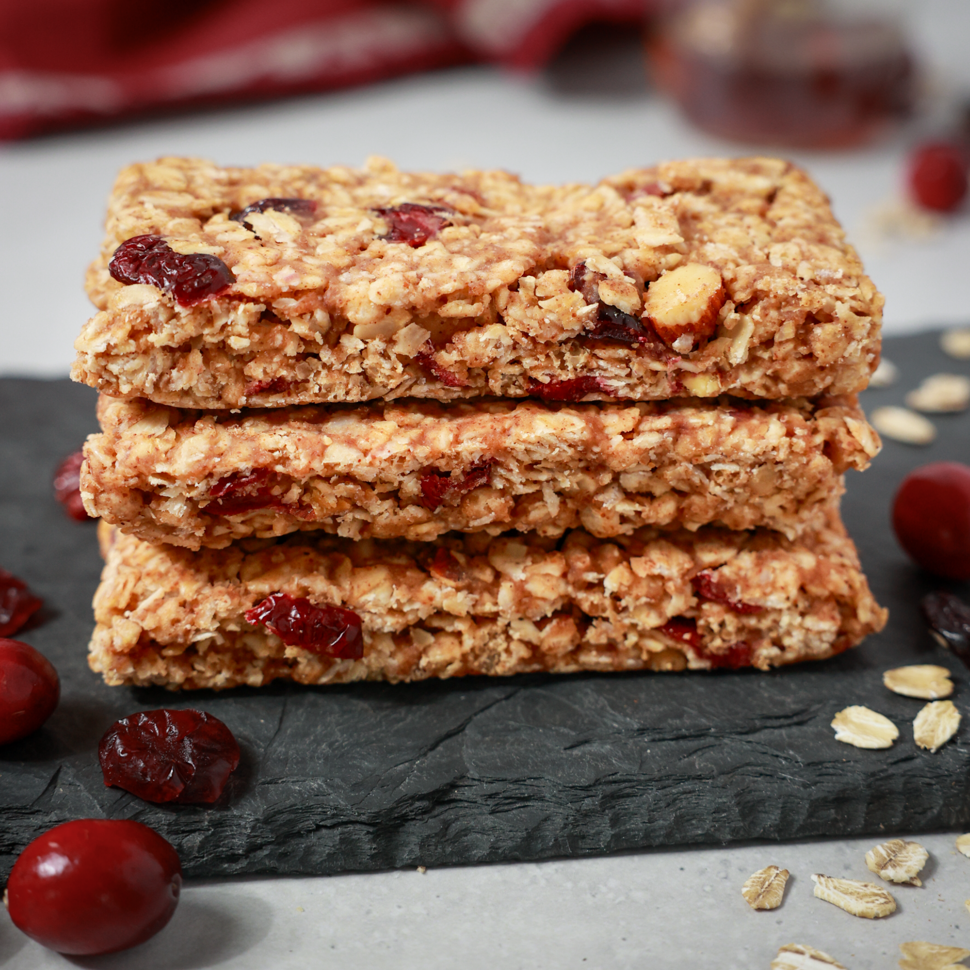 Oatmeal Cranberry & Almond Bars