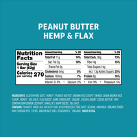 Peanut Butter Hemp & Flax Bars