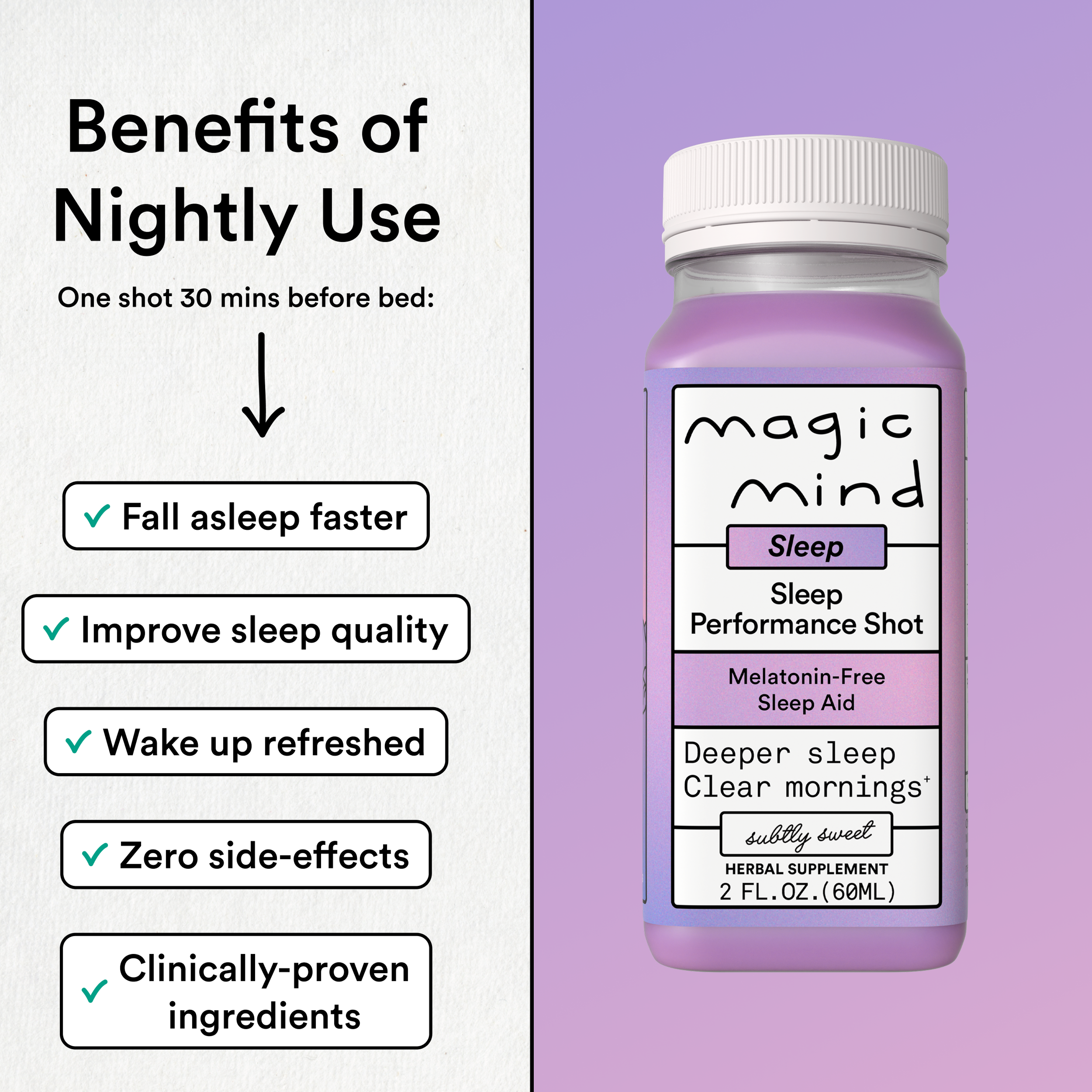 Magic Mind Sleep - Melatonin Free (60 Bottles)