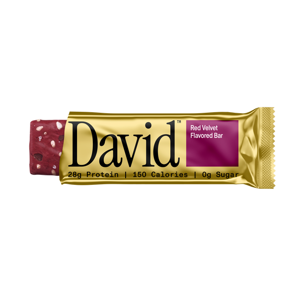 David Protein Bar, Red Velvet (12 Pack)