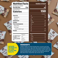 Blake's Protein Treats, Cookies & Cream, 96 Bars
