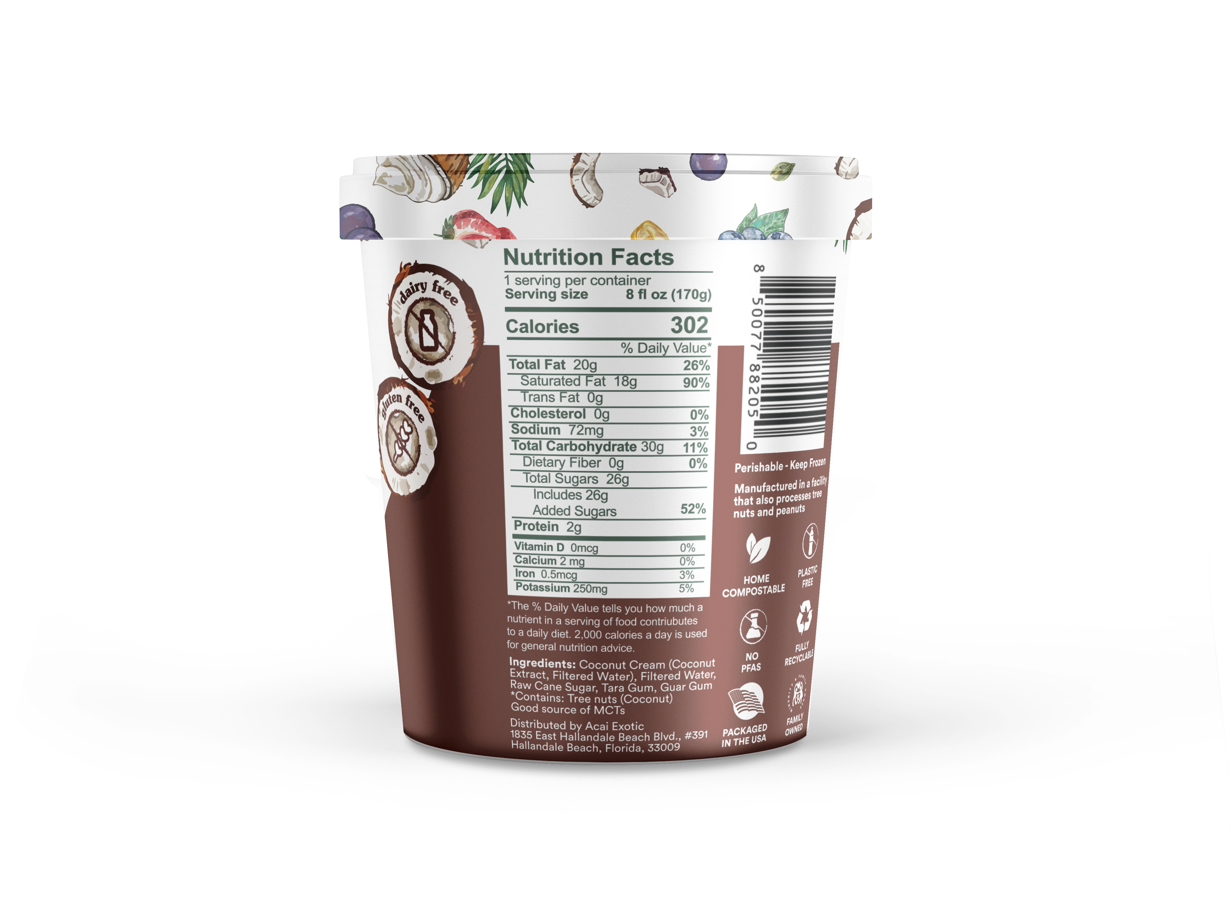 Acai Exotic Coconut Smoothie Bowl Base - Wholesale