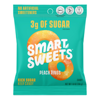 SmartSweets Peach Rings 1.8oz (12ct)