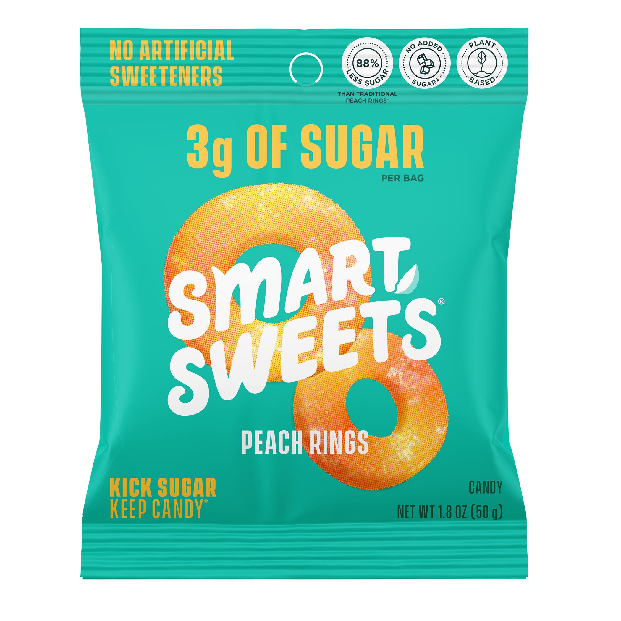 SmartSweets Peach Rings 1.8oz (12ct)