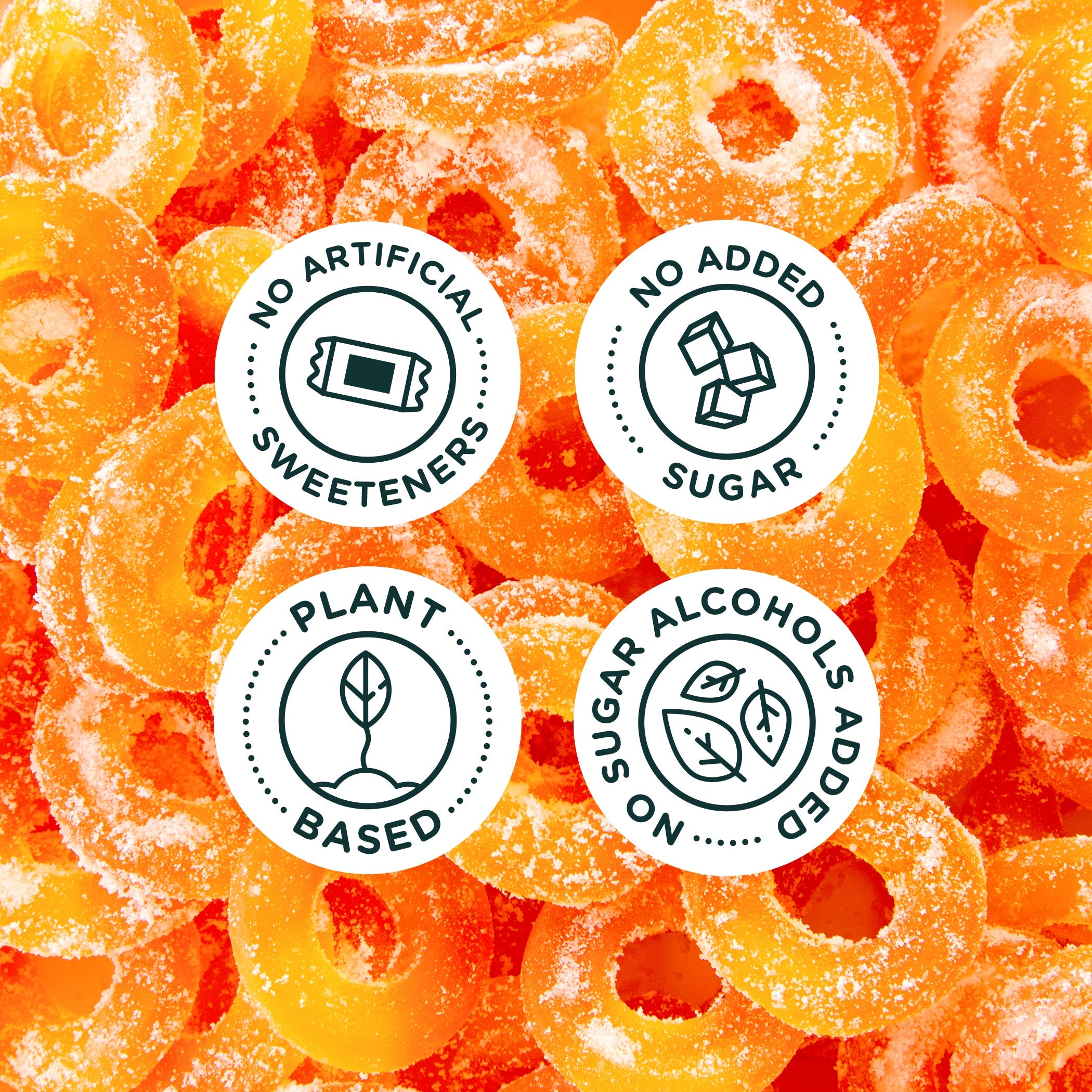 SmartSweets Peach Rings 1.8oz (12ct)