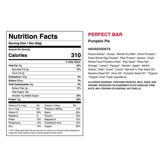 Perfect Bar - Pumpkin Pie (144 Bars)
