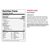 Perfect Bar Almond Butter nutrition facts and ingredients