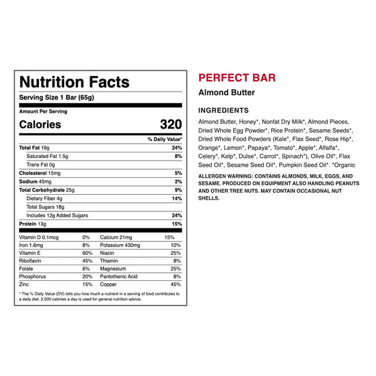 Perfect Bar - Almond Butter (144 Bars)