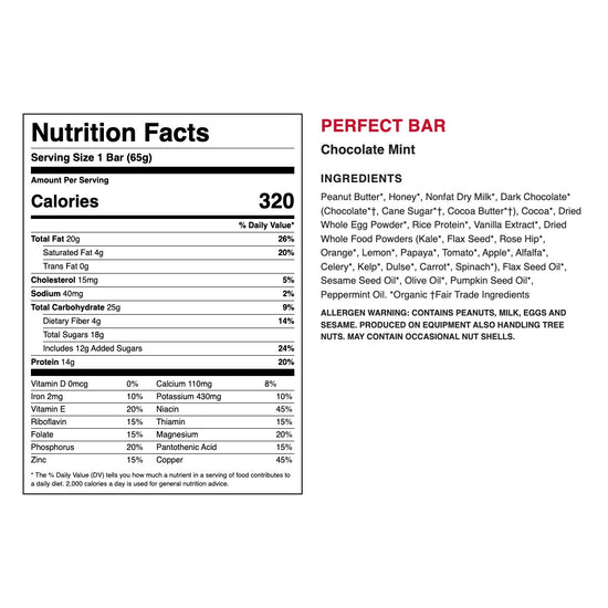 Perfect Bar - Chocolate Mint (144 Bars)