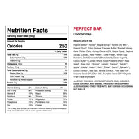 Perfect Bar Choco Crisp nutrition facts and ingredients