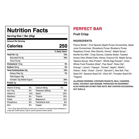 Perfect Bar - Fruit Crisp (144 Bars)