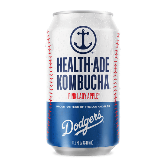 Health-Ade Kombucha in Cans — Pink Lady Apple x LA Dodgers (12-pack, 11.5oz)