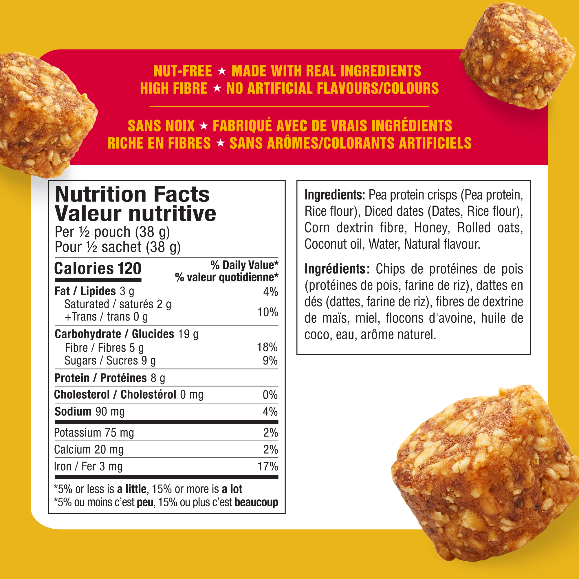 HappiEats Sport Bites Apple Cinnamon — Nutrition Facts