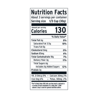 Purely Elizabeth Chocolate Chip Cookie Granola Snack Pack Nutrition Facts